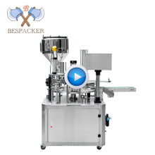 Bespacker XBG-900Automatic rotary type plastic yogurt mineral water cup filling  and sealing machine with heating function